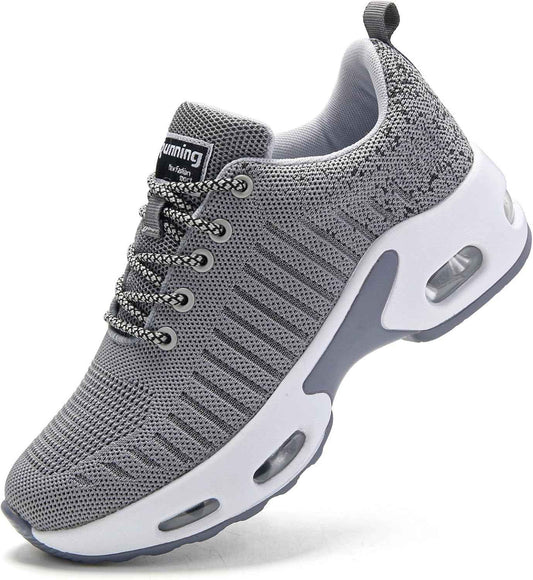 Myztra Femme Baskets Running Coussin Amortissant | Marche, Amortissantes, Légères, Respirantes, Antidérapantes, Confortables, Fitness, Gym, Jogging, Quotidien