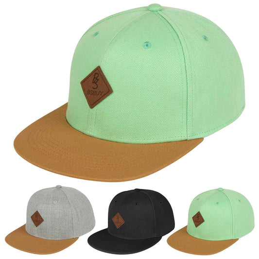 Casquette Snapback Homme Femme, Casquette de Baseball été Réglable, Coton Anti-Soleil Baseball Cap, Casquette Visiere Plate, Casquettes Sport Extérieur Sunhat Chapeau pour Grosses Têtes 56-61CM
