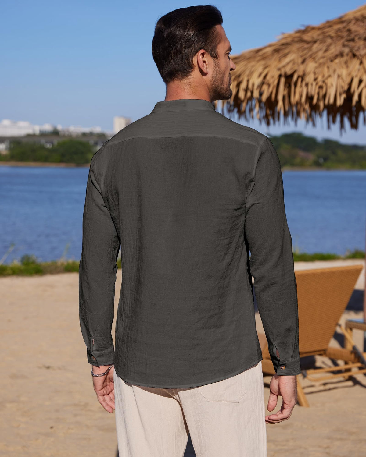 Chemise Lin classique YAOBAOLE