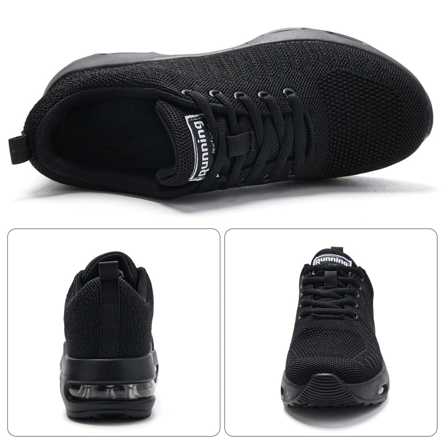 Myztra Femme Baskets Running Coussin Amortissant | Marche, Amortissantes, Légères, Respirantes, Antidérapantes, Confortables, Fitness, Gym, Jogging, Quotidien - PATOGAZ