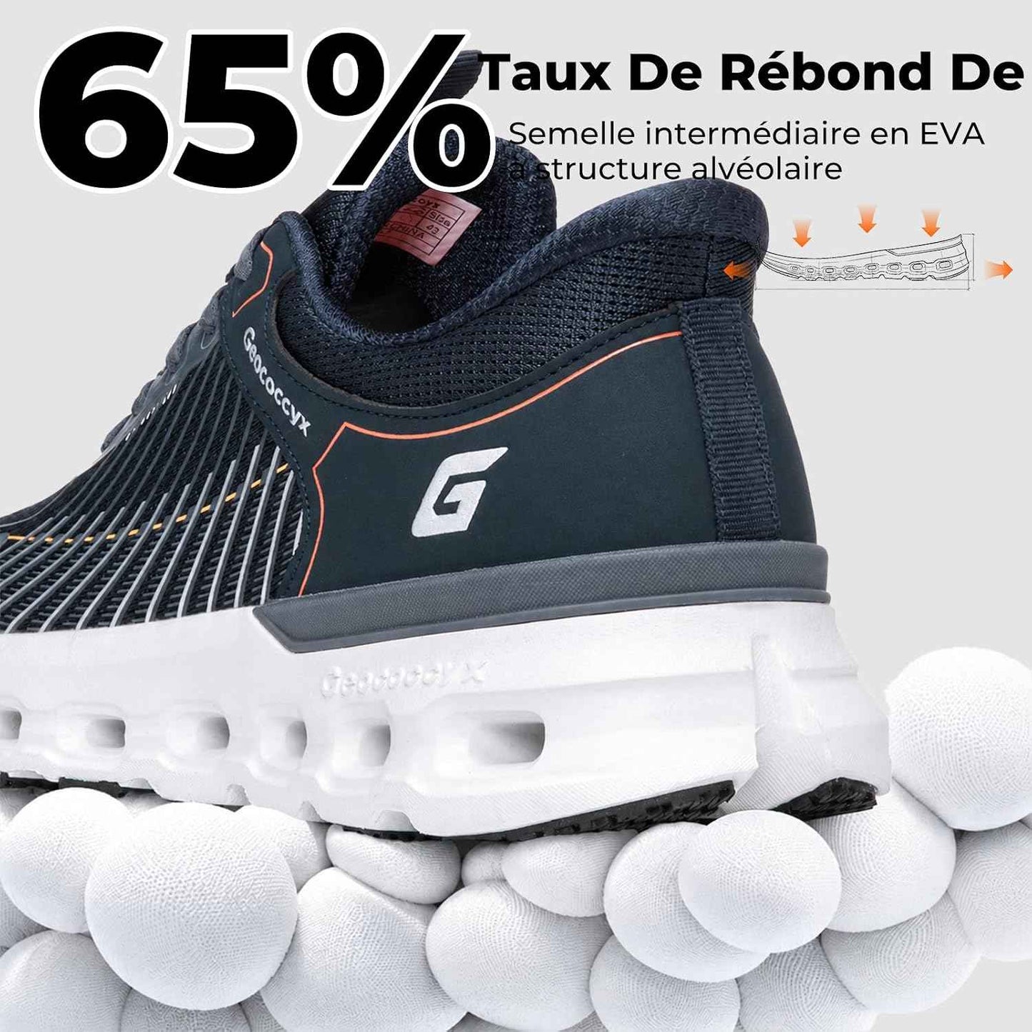Baskets Larges Chaussures de Sport Homme | Chaussures à bout large, Pieds Larges, Respirant, Antidérapant, Amorti, pour Sorties quotidiennes, Fitness, Jogging