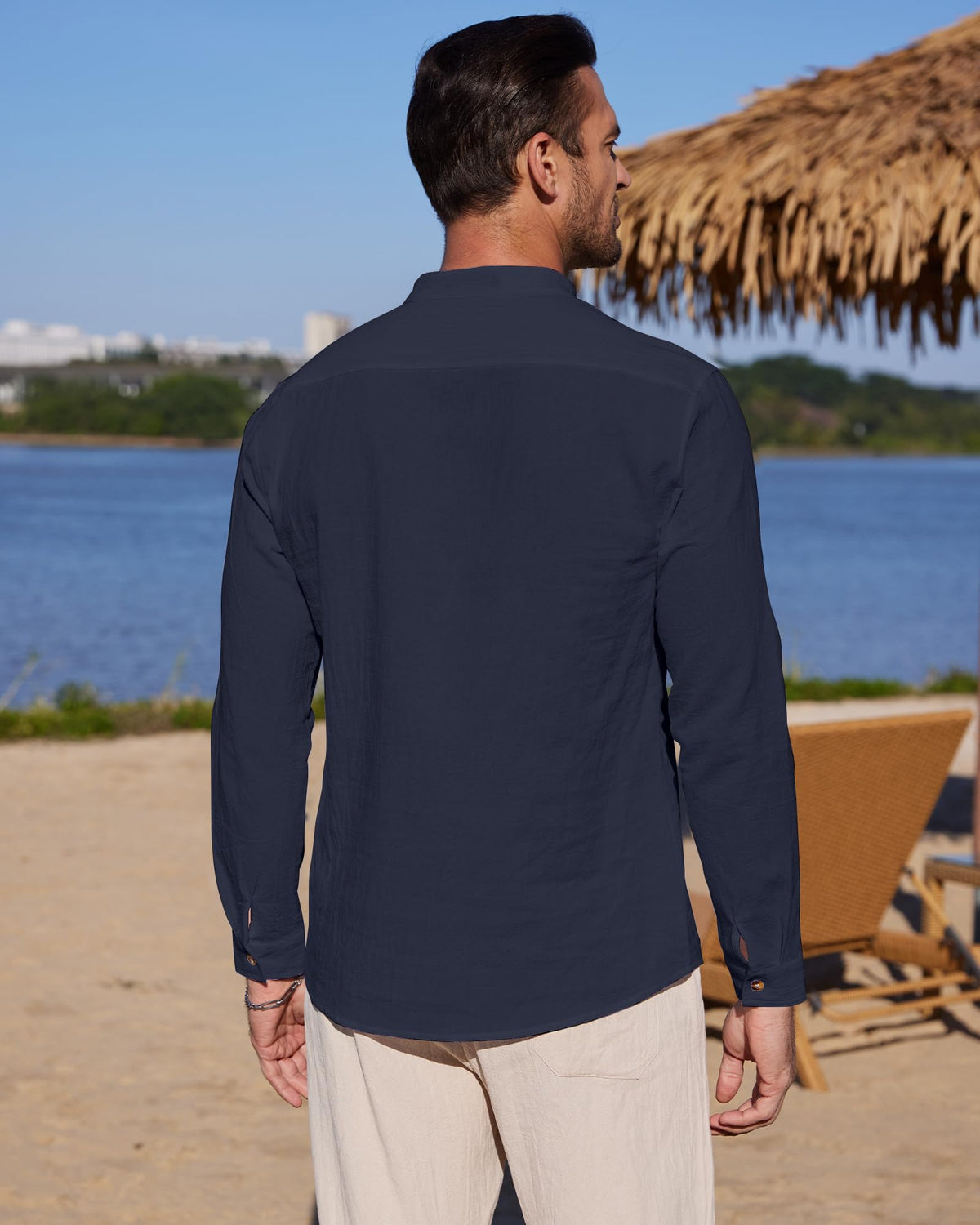 Chemise Lin classique YAOBAOLE