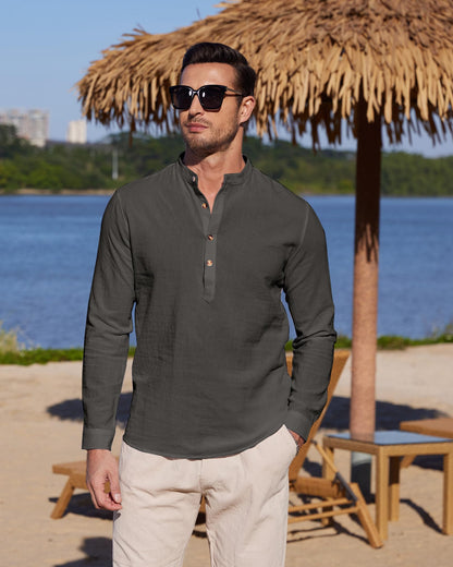 Chemise Lin classique YAOBAOLE