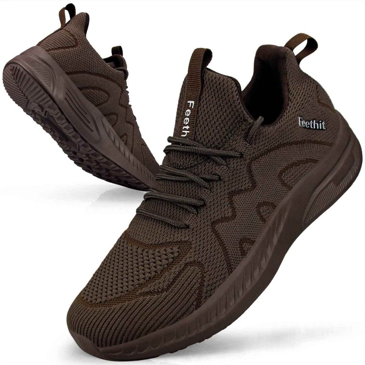Feethit Baskets et Chaussures de Sport Homme Tennis Running Marche Sneakers | Mesh respirant, intérieur doux, amorti EVA, semelle en caoutchouc antidérapante, lacets réglables, sport et quotidien