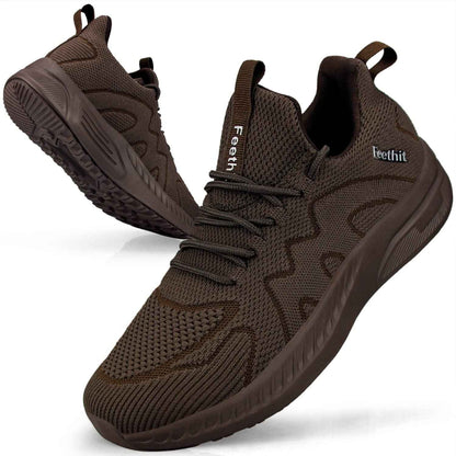 Feethit Baskets et Chaussures de Sport Homme Tennis Running Marche Sneakers | Mesh respirant, intérieur doux, amorti EVA, semelle en caoutchouc antidérapante, lacets réglables, sport et quotidien