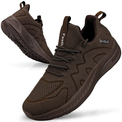 Feethit Baskets et Chaussures de Sport Homme Tennis Running Marche Sneakers | Mesh respirant, intérieur doux, amorti EVA, semelle en caoutchouc antidérapante, lacets réglables, sport et quotidien - PATOGAZ
