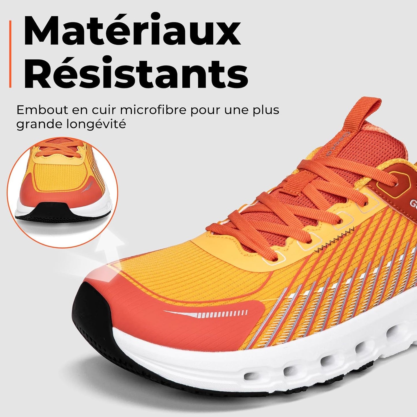 Baskets Larges Chaussures de Sport Homme | Chaussures à bout large, Pieds Larges, Respirant, Antidérapant, Amorti, pour Sorties quotidiennes, Fitness, Jogging - PATOGAZ