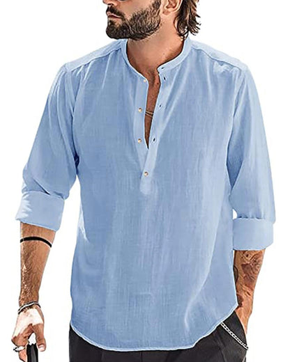 Chemise Lin classique YAOBAOLE