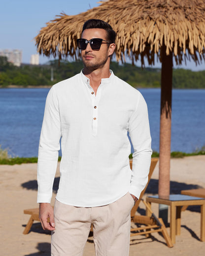 Chemise Lin classique YAOBAOLE