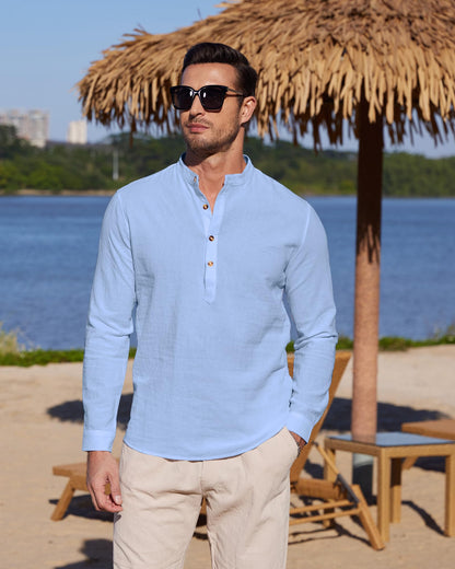 Chemise Lin classique YAOBAOLE