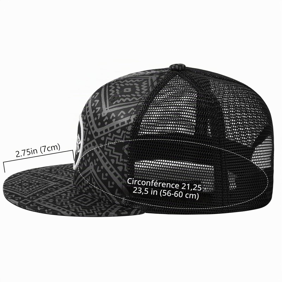 Bassdash Casquette de Camionneur à Bord Plat réglable Snapback Chapeau Maille Dos pour Hommes Femmes pêche Chasse - PATOGAZ