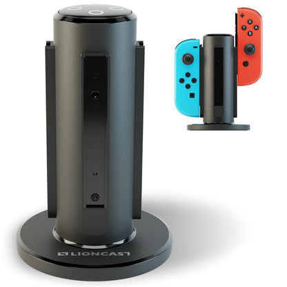 LIONCAST® Station de Charge Joy-Con [avec INDICATEUR DE Charge LED] - Support Manette Switch 2 - Support de Recharge Joy-Con 2 - Compatible exclusivement avec Les Joy-Con de la Nintendo Switch 2 - PATOGAZ