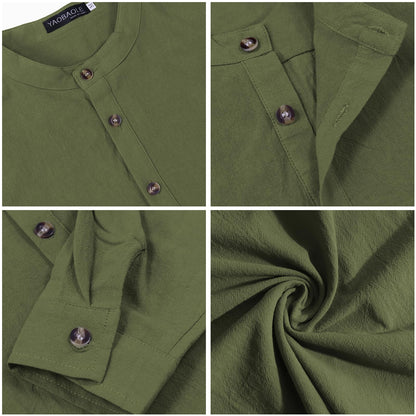 Chemise Lin classique YAOBAOLE