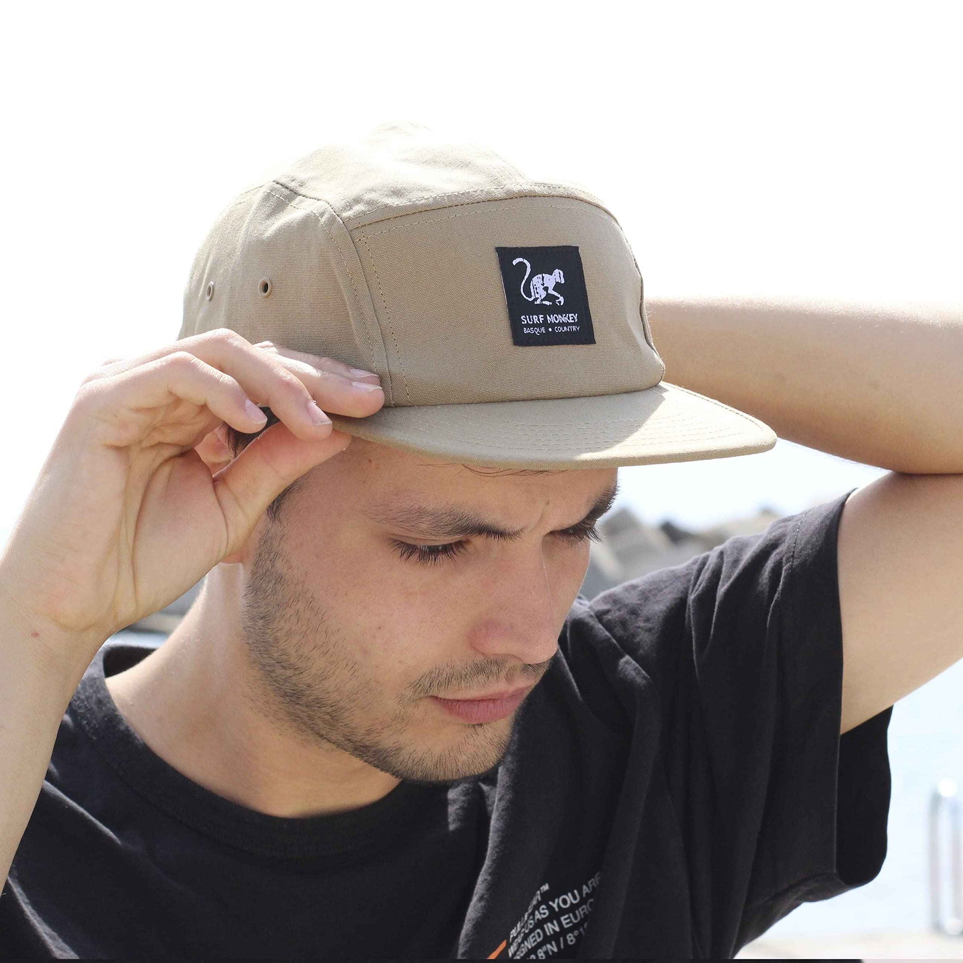 Casquette Strapback réglable - Classic Jockey Cap - Casquette de baseball pour homme/femme Casquette à 5 panneaux Surf Monkey®