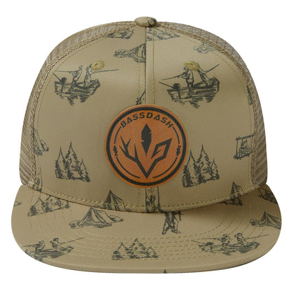 Bassdash Casquette de Camionneur à Bord Plat réglable Snapback Chapeau Maille Dos pour Hommes Femmes pêche Chasse - PATOGAZ