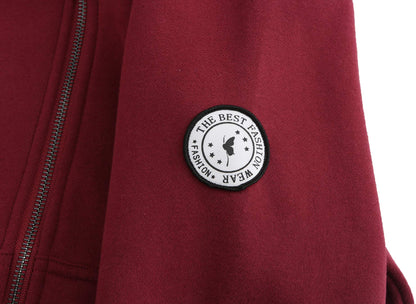 TrendiMax Sweat à Capuche Femmes avec Poches Manches Longues Manteau Femme Hiver Zippé Col Montant Hoodie Femme Chaude Douce Confortable - PATOGAZ