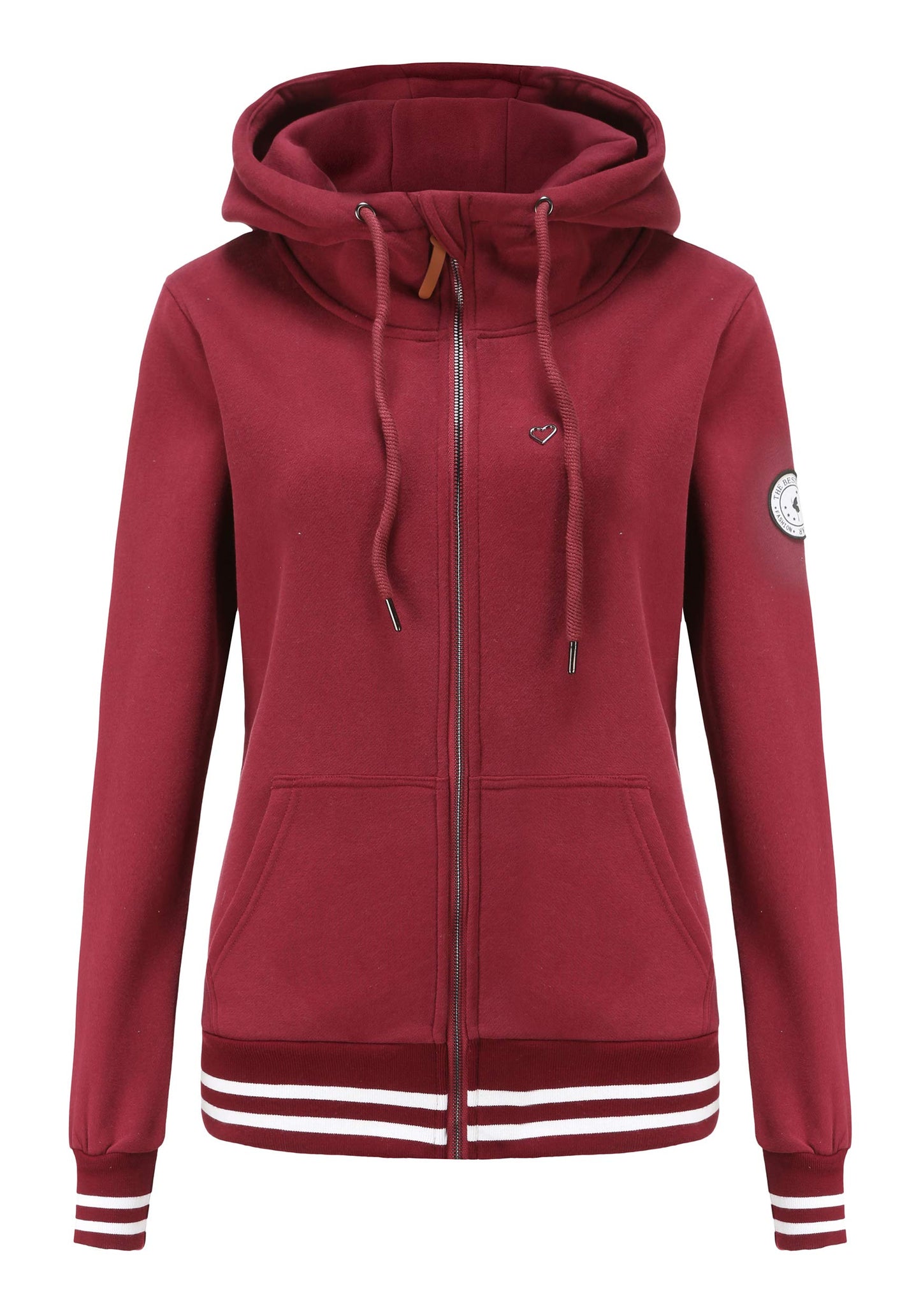 TrendiMax Sweat à Capuche Femmes avec Poches Manches Longues Manteau Femme Hiver Zippé Col Montant Hoodie Femme Chaude Douce Confortable - PATOGAZ