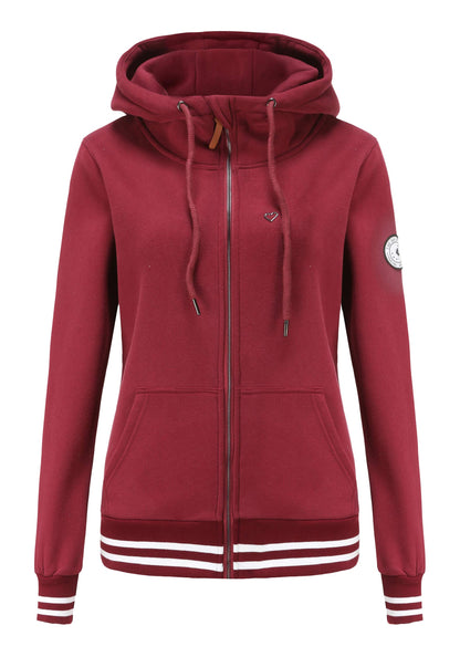 TrendiMax Sweat à Capuche Femmes avec Poches Manches Longues Manteau Femme Hiver Zippé Col Montant Hoodie Femme Chaude Douce Confortable - PATOGAZ