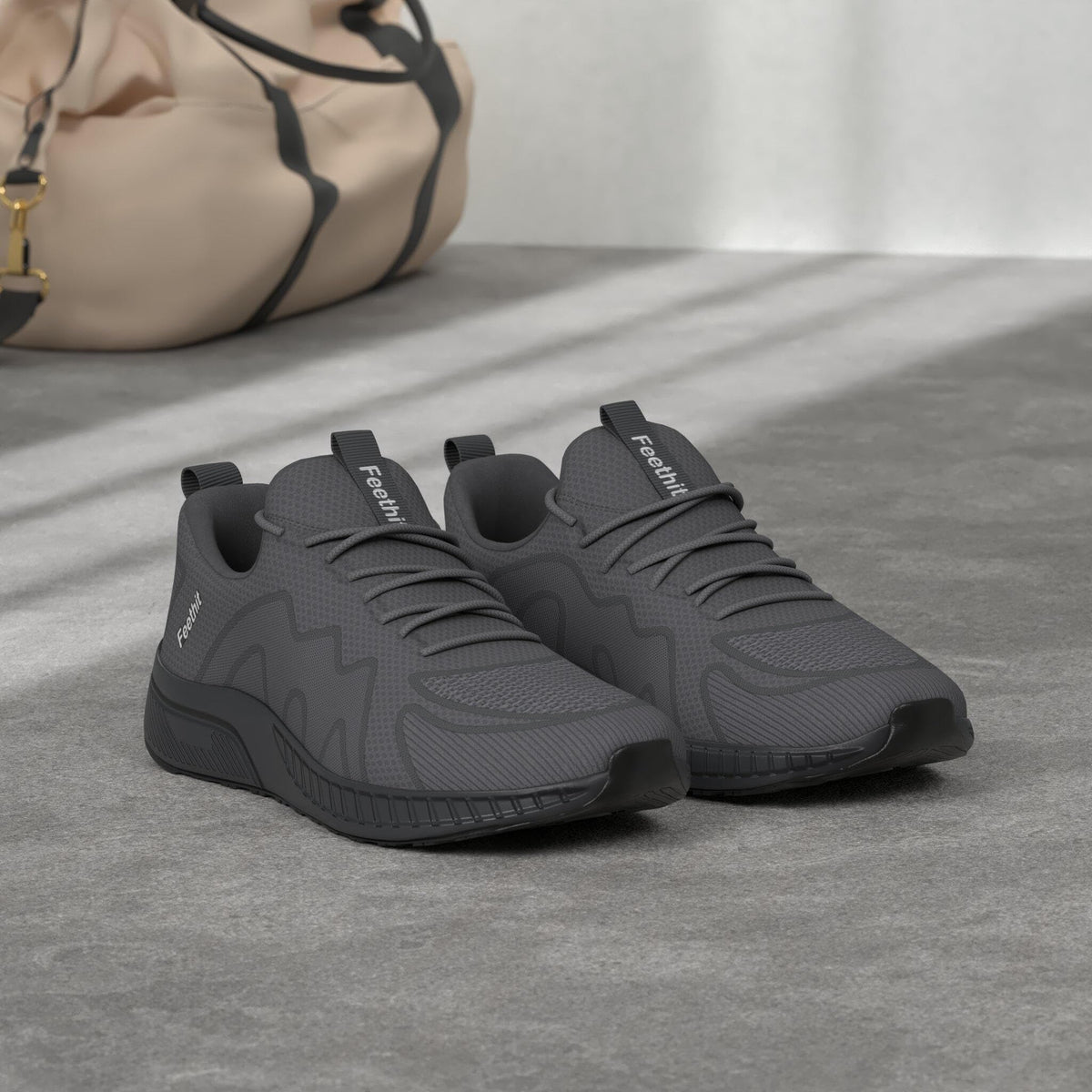 Feethit Baskets et Chaussures de Sport Homme Tennis Running Marche Sneakers | Mesh respirant, intérieur doux, amorti EVA, semelle en caoutchouc antidérapante, lacets réglables, sport et quotidien - PATOGAZ