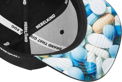 Nebelkind Casquette Snapback pour Homme et Femme - Noir - Taille Unique - Taille Unique - Réglable - Unisexe - De qualité supérieure - Style Streetwear - Casquette de Baseball avec visière Droite -