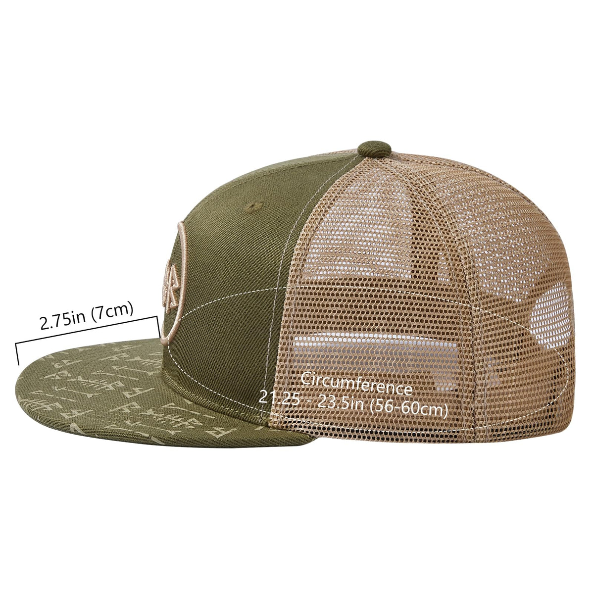 Bassdash Casquette de Camionneur à Bord Plat réglable Snapback Chapeau Maille Dos pour Hommes Femmes pêche Chasse - PATOGAZ