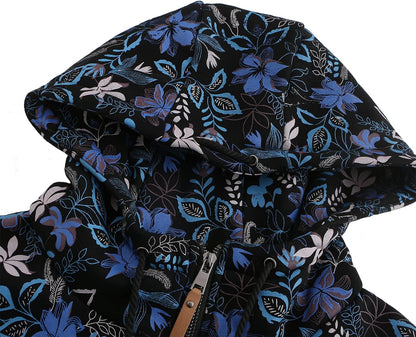 TrendiMax Sweat à Capuche Femme Pull à Capuche avec Fermeture Éclair Hoodie Imprimé pour Femmes - PATOGAZ