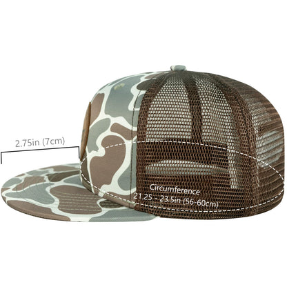 Bassdash Casquette de Camionneur à Bord Plat réglable Snapback Chapeau Maille Dos pour Hommes Femmes pêche Chasse - PATOGAZ