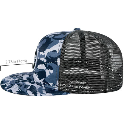 Bassdash Casquette de Camionneur à Bord Plat réglable Snapback Chapeau Maille Dos pour Hommes Femmes pêche Chasse - PATOGAZ