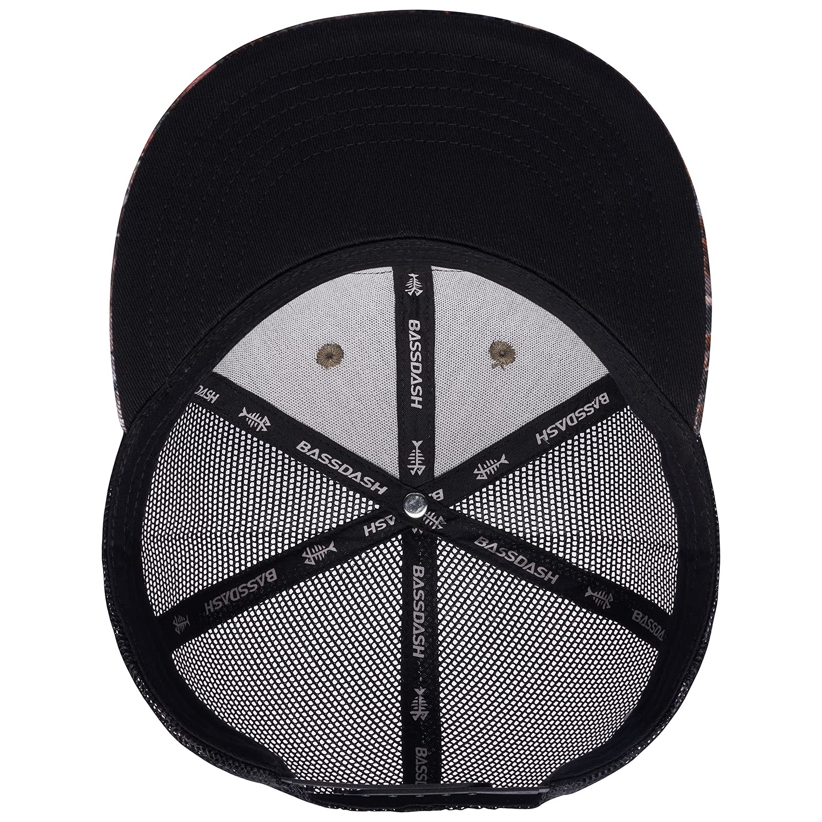 Bassdash Casquette de Camionneur à Bord Plat réglable Snapback Chapeau Maille Dos pour Hommes Femmes pêche Chasse - PATOGAZ