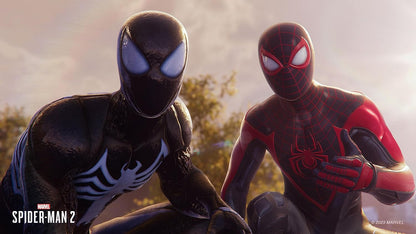 Sony, Marvel's Spider-Man 2 pour PlayStation 5, Jeu d'Action-Aventure en Monde Ouvert, Avec Retour Haptique, Version Physique avec CD, En Français, 1 Joueur, PEGI 16 - PATOGAZ