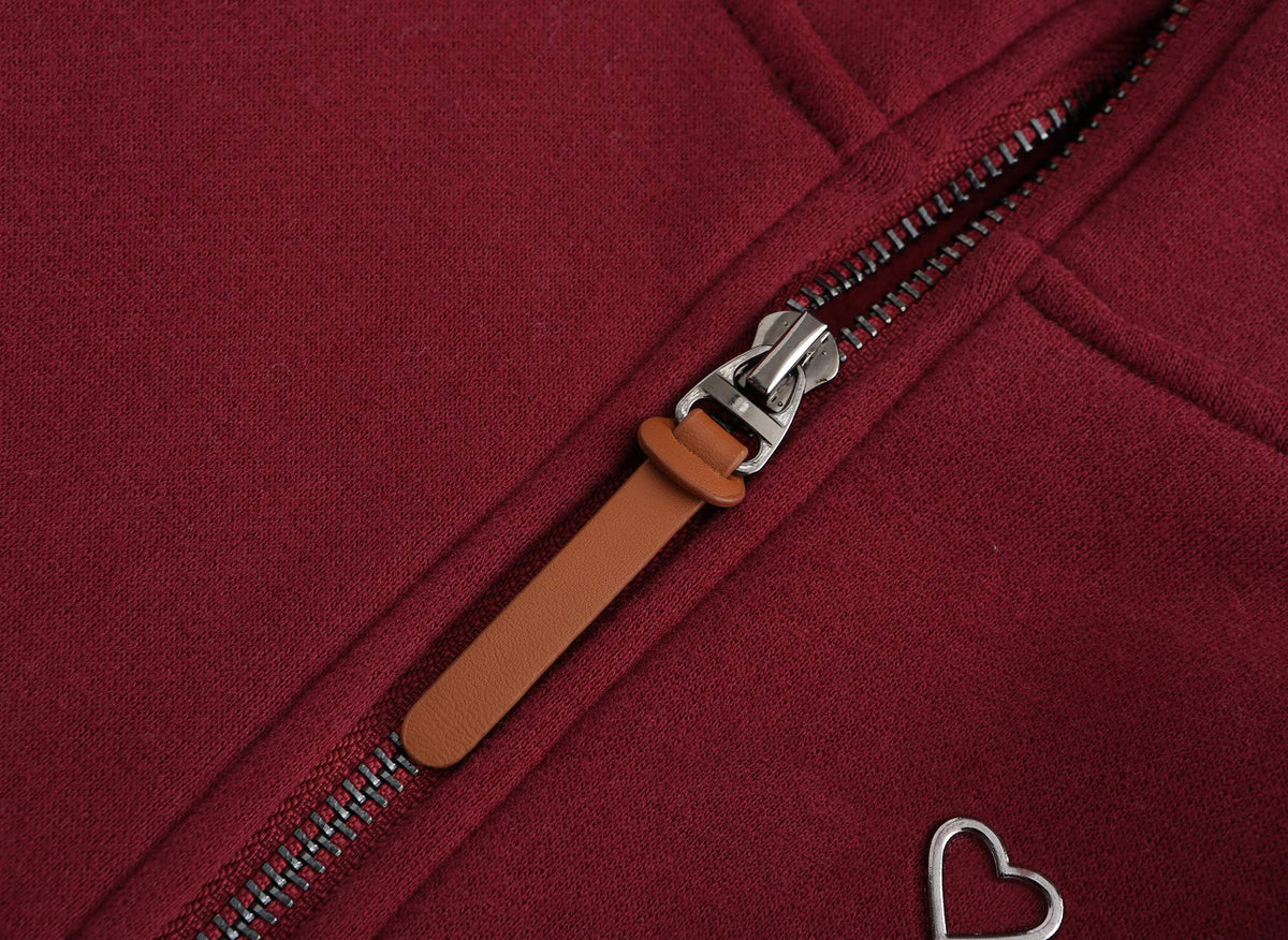 TrendiMax Sweat à Capuche Femmes avec Poches Manches Longues Manteau Femme Hiver Zippé Col Montant Hoodie Femme Chaude Douce Confortable - PATOGAZ