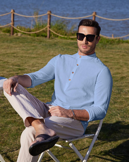 Chemise Lin classique YAOBAOLE