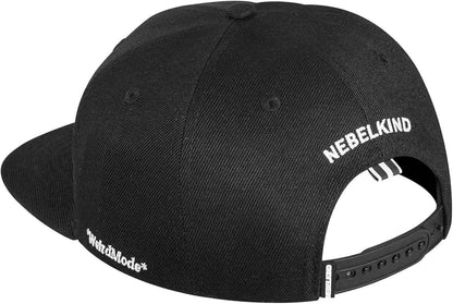 Nebelkind Casquette Snapback pour Homme et Femme - Noir - Taille Unique - Taille Unique - Réglable - Unisexe - De qualité supérieure - Style Streetwear - Casquette de Baseball avec visière Droite -
