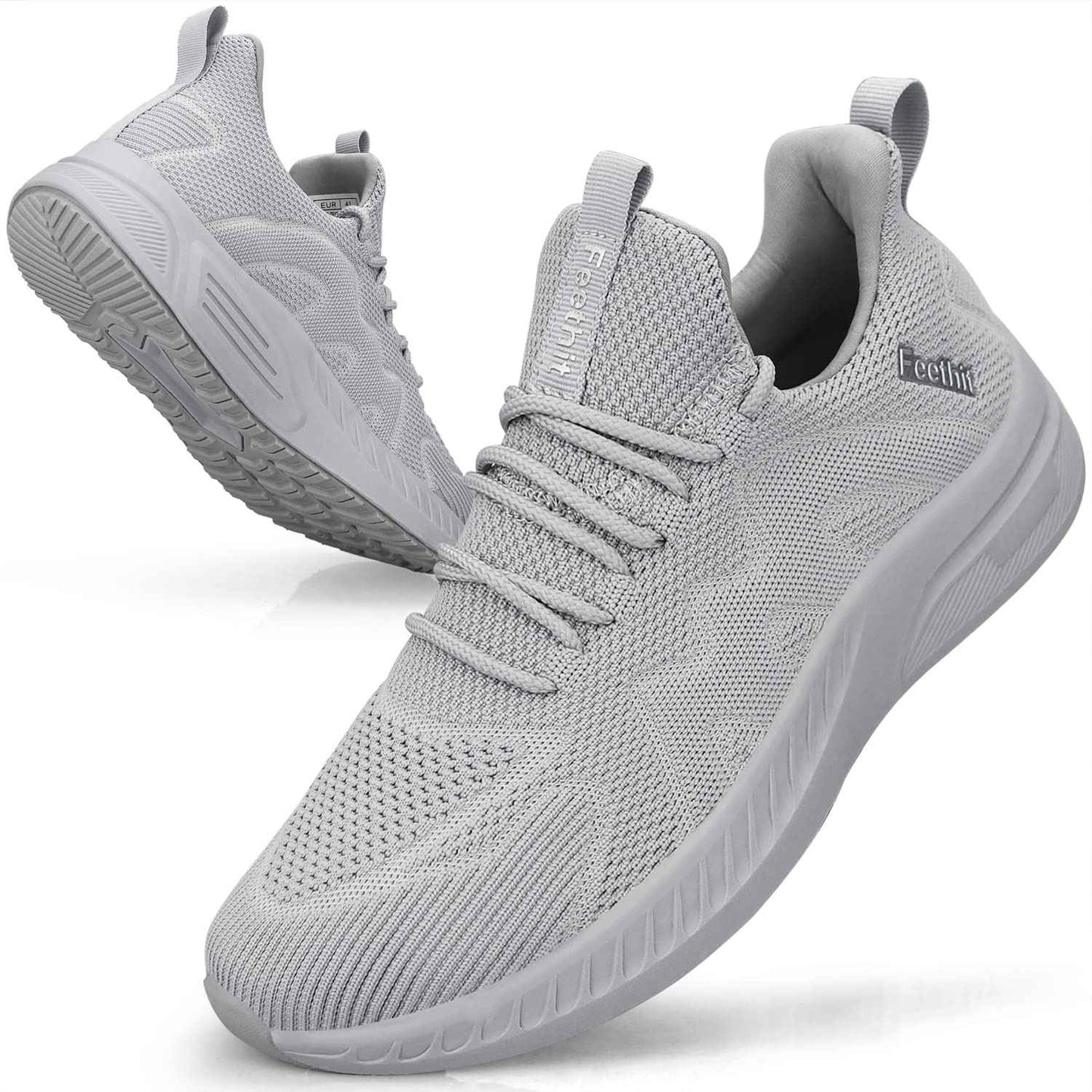 Feethit Baskets et Chaussures de Sport Homme Tennis Running Marche Sneakers | Mesh respirant, intérieur doux, amorti EVA, semelle en caoutchouc antidérapante, lacets réglables, sport et quotidien