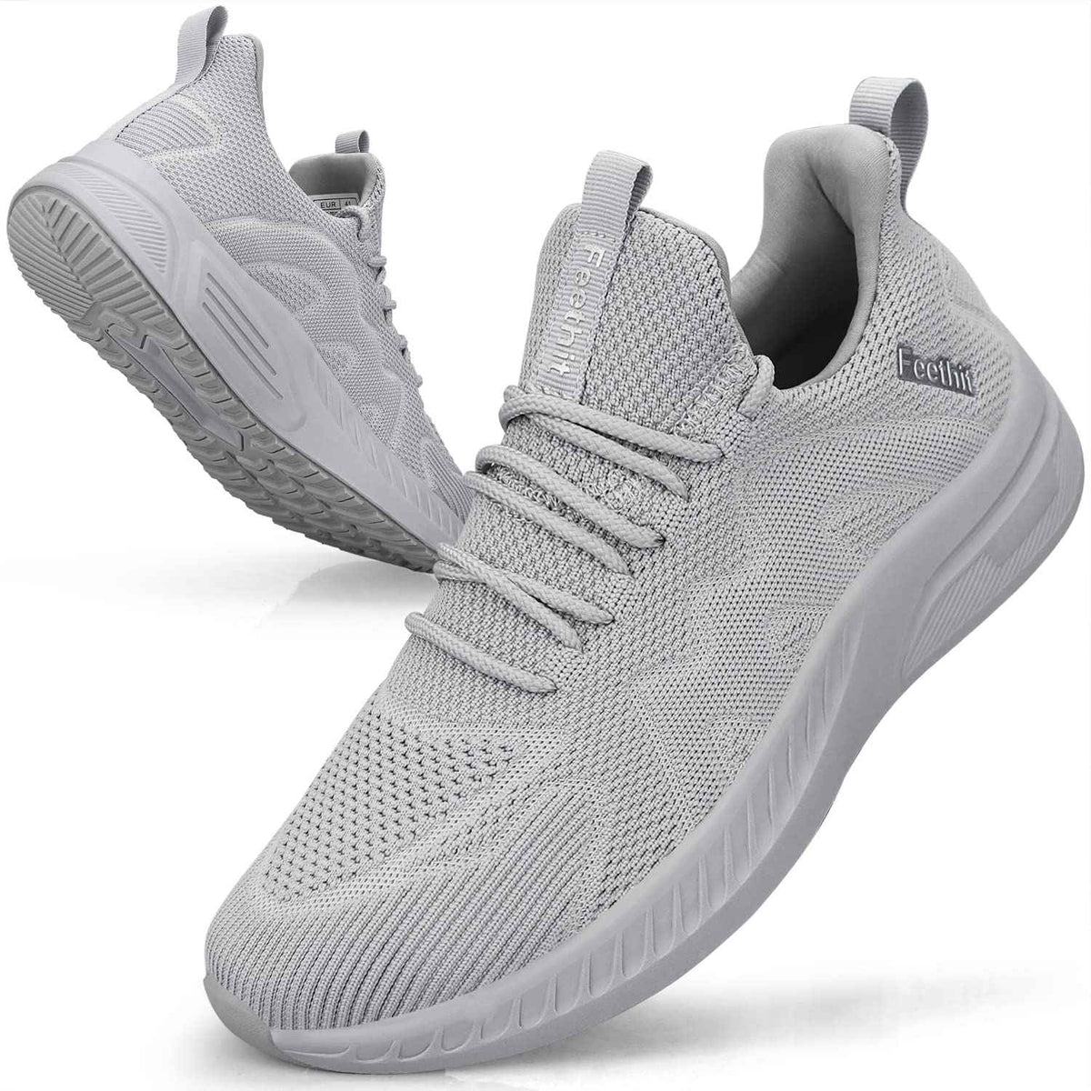 Feethit Baskets et Chaussures de Sport Homme Tennis Running Marche Sneakers | Mesh respirant, intérieur doux, amorti EVA, semelle en caoutchouc antidérapante, lacets réglables, sport et quotidien