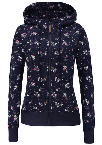 TrendiMax Sweat à Capuche Femme Pull à Capuche avec Fermeture Éclair Hoodie Imprimé pour Femmes - PATOGAZ