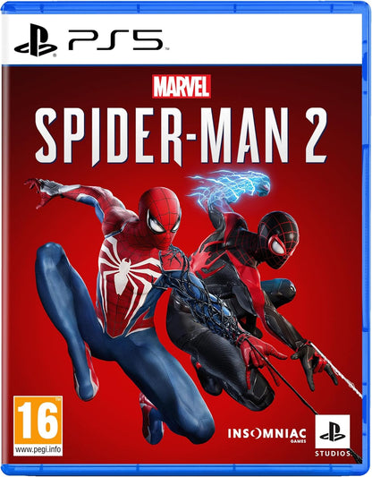 Sony, Marvel's Spider-Man 2 pour PlayStation 5, Jeu d'Action-Aventure en Monde Ouvert, Avec Retour Haptique, Version Physique avec CD, En Français, 1 Joueur, PEGI 16 - PATOGAZ