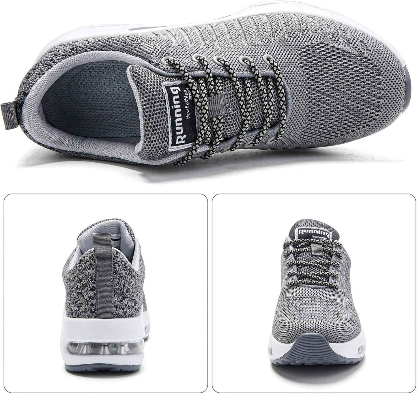 Myztra Femme Baskets Running Coussin Amortissant | Marche, Amortissantes, Légères, Respirantes, Antidérapantes, Confortables, Fitness, Gym, Jogging, Quotidien