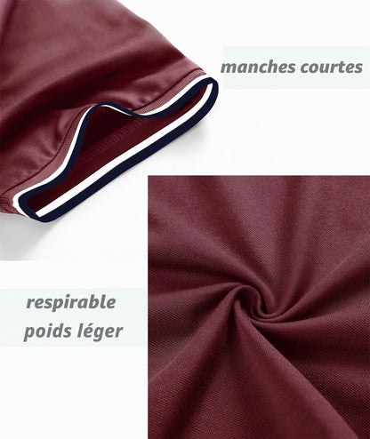 Pack 3 Polos Homme — Respirant Séchage Rapide