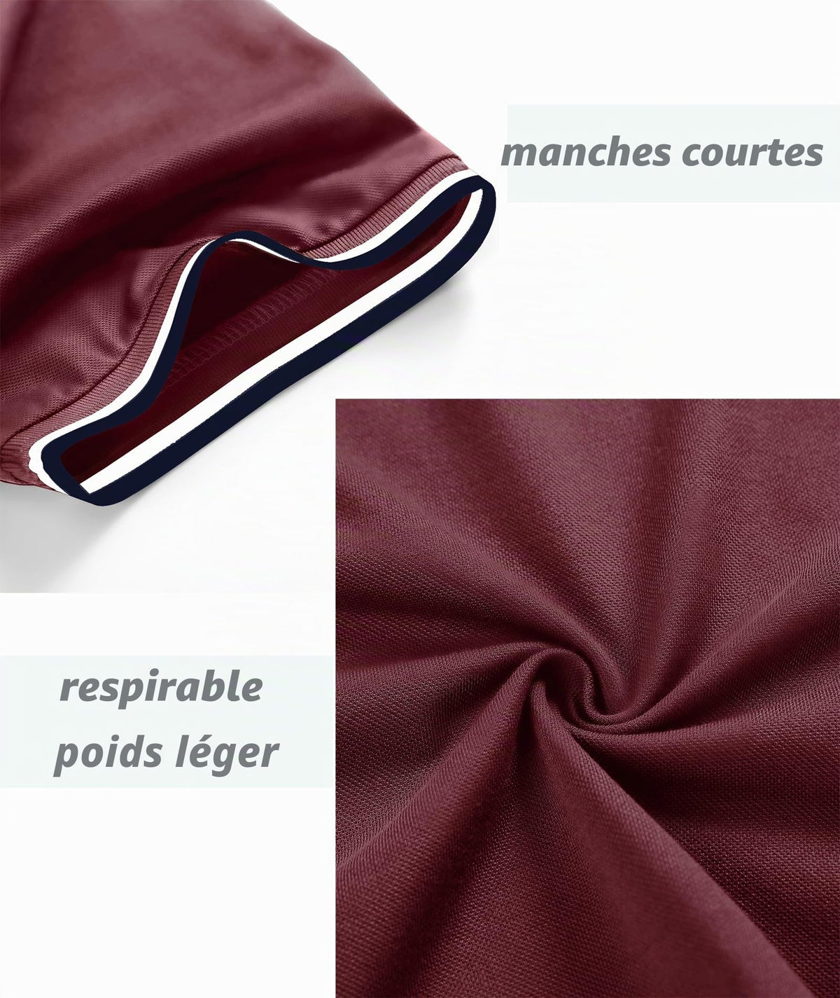 Pack 3 Polos Homme — Respirant Séchage Rapide