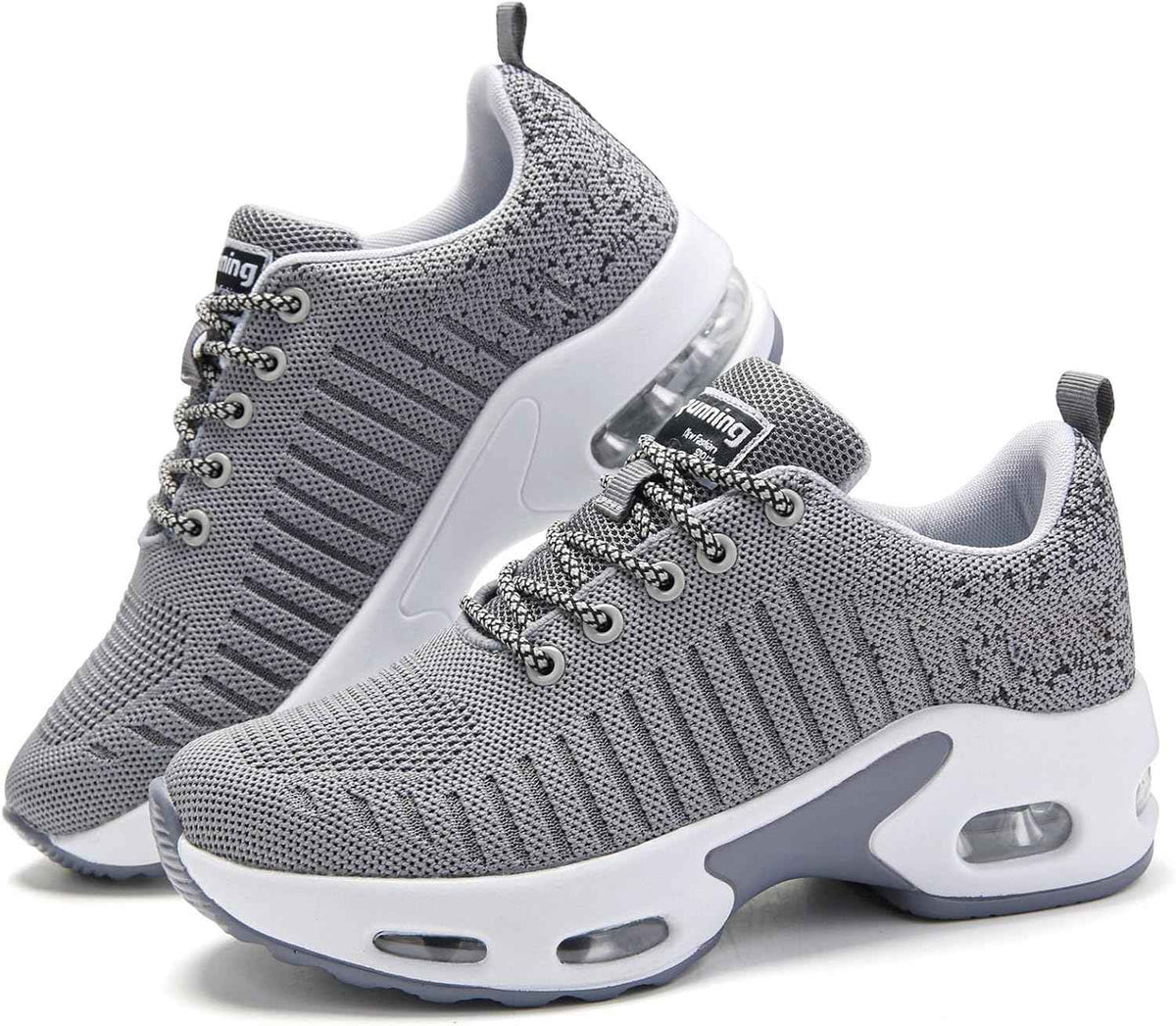 Myztra Femme Baskets Running Coussin Amortissant | Marche, Amortissantes, Légères, Respirantes, Antidérapantes, Confortables, Fitness, Gym, Jogging, Quotidien