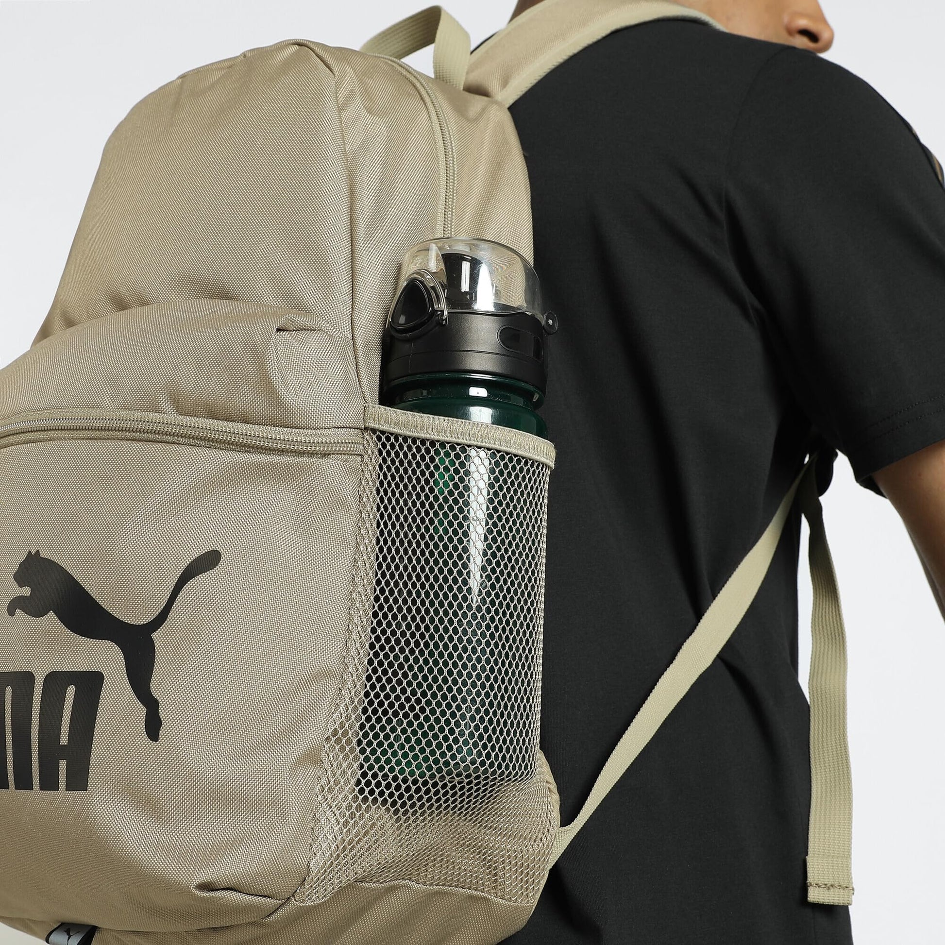 PUMA PUMA PHASE Backpack, Sacs à dos classiques Unisexe, PUMA Black-Gold-No.1 Logo, OSFA - 091164 - PATOGAZ