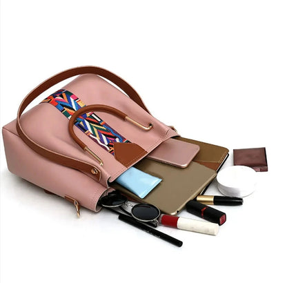 Women's Fashion Four Piece Set Mother Bag Trendy Handheld One Shoulder Crossbody Bag Water Bucket Multi Piece Set Bag - PATOGAZ