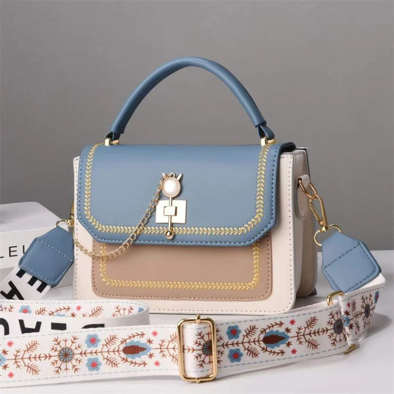 2023 New Color-blocking Women's Bag, Fashionable Women's Bag, Simple Style Handbag - PATOGAZ