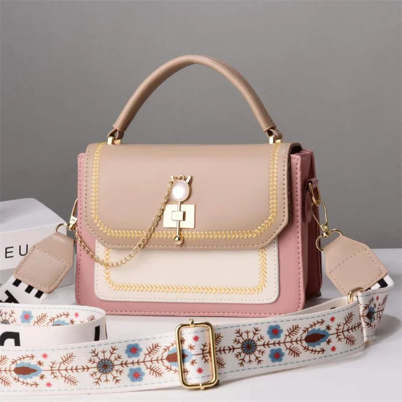 2023 New Color-blocking Women's Bag, Fashionable Women's Bag, Simple Style Handbag - PATOGAZ