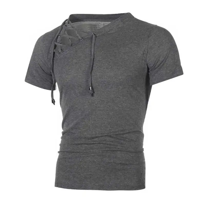 T-shirt Slim Fit Homme Col Rond Style Streetwear, Coupe Ajustée Hip-Hop