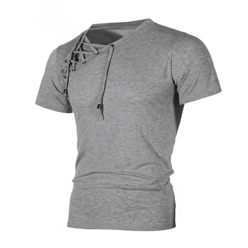 T-shirt Slim Fit Homme Col Rond Style Streetwear, Coupe Ajustée Hip-Hop
