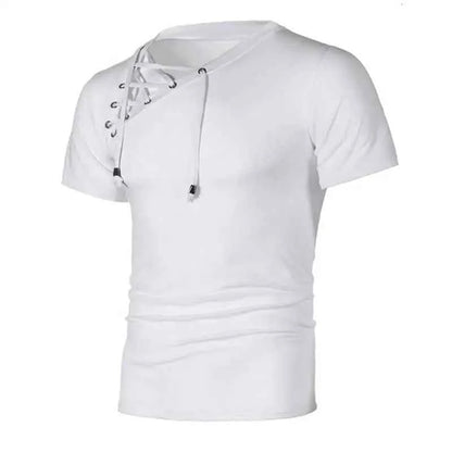 T-shirt Slim Fit Homme Col Rond Style Streetwear, Coupe Ajustée Hip-Hop