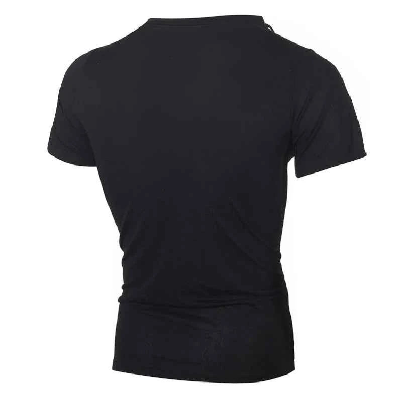 T-shirt Slim Fit Homme Col Rond Style Streetwear, Coupe Ajustée Hip-Hop