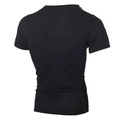 T-shirt Slim Fit Homme Col Rond Style Streetwear, Coupe Ajustée Hip-Hop